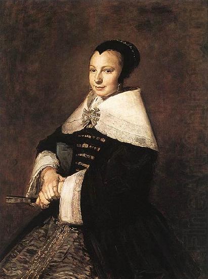 Frans Hals Portrait of a Seated Woman Holding a Fan china oil painting image
